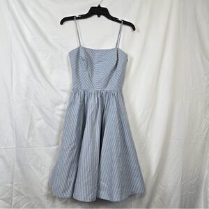 Ralph Lauren Rugby Blue White Striped Dress - Size 4